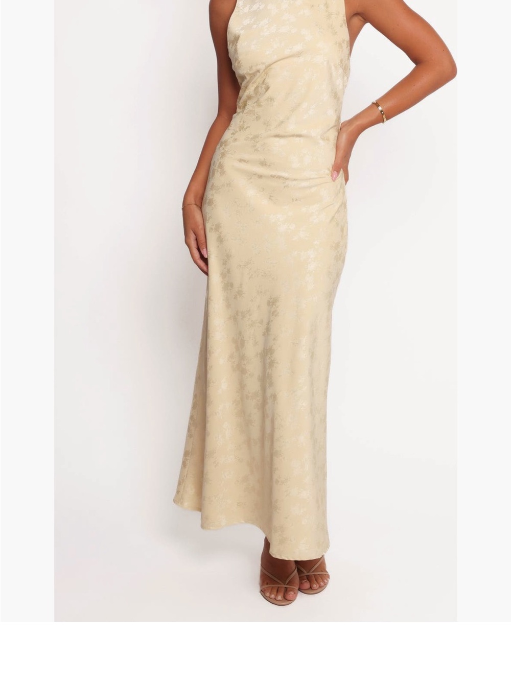 Petal & Pup low Back dress in Butter Yellow